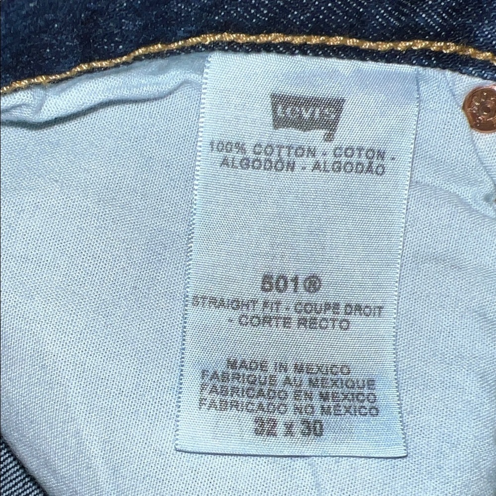 Levi's 501 original Dark Wash button fly - Picture 9 of 9